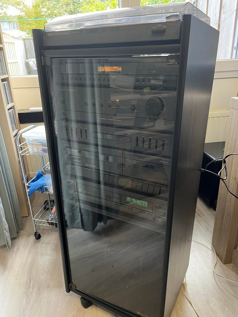 Hitachi stereo met orginele kast lees!!!!, Gebruikt, Tuner of Radio, Losse componenten, Ophalen