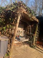 Houten schommelbank 2m x 1.75m - snel ophalen!, Tuin en Terras, Ophalen, Gebruikt, Hout, Schommelbank