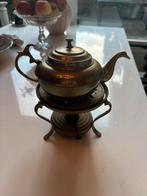 Oud thee lichtje met antiek theepotje, Antiek en Kunst, Ophalen of Verzenden