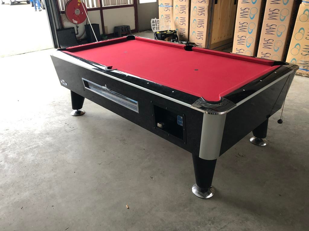 Sam Bison 7 ft pooltafel muntinworp poolbiljart, Ophalen, Zo goed als nieuw, Pooltafel