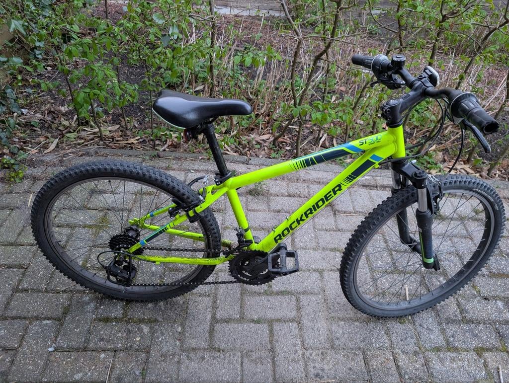 Rockrider ST 500 Mountainbike - Neon Groen, Fietsen en Brommers, Fietsen | Mountainbikes en ATB, Gebruikt, Hardtail, Heren, Ophalen