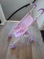 Paarse inklapbare poppenbuggy - Goede staat, Ophalen, Gebruikt, Babypop
