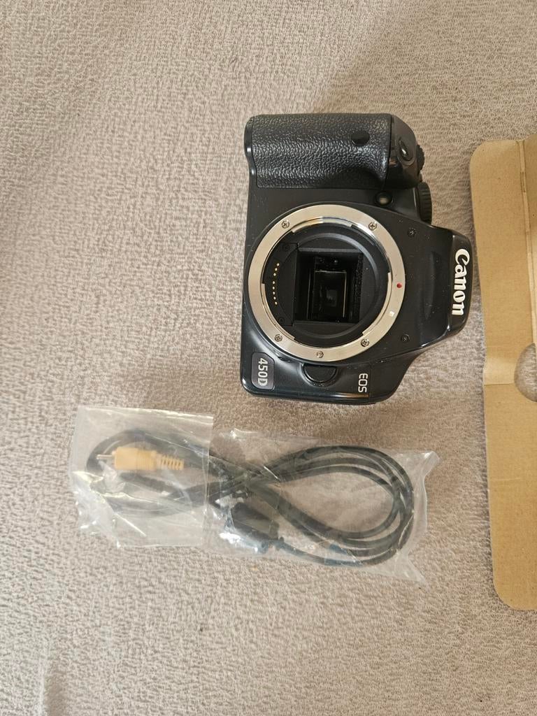 Canon EOS 450D Spiegelreflexcamera met accessoires, Audio, Tv en Foto, Fotocamera's Digitaal, Ophalen, Gebruikt, Spiegelreflex