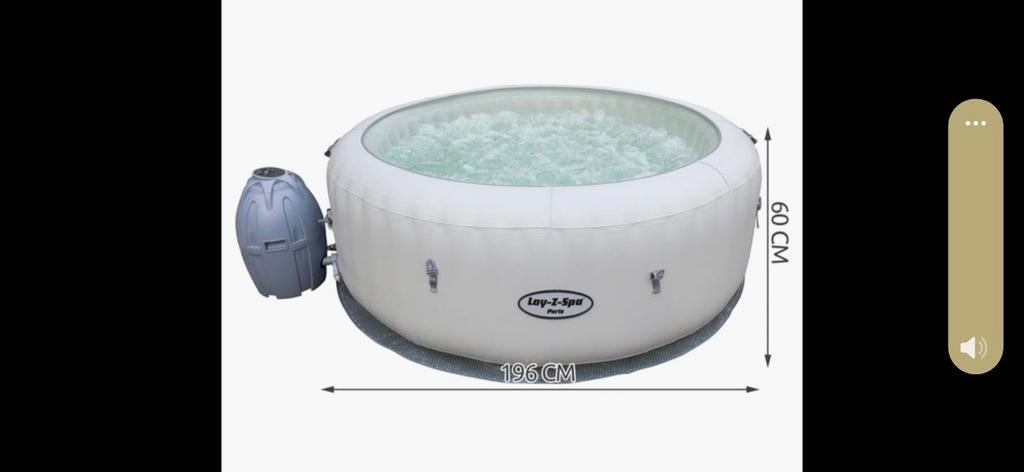 Lay-Z-Spa Paris - Zo goed als nieuw, inclusief filters, Ophalen, Zo goed als nieuw, Filter, Opblaasbaar
