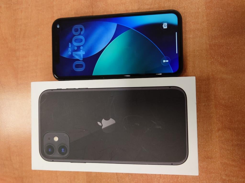 iPhone 11 128GB - Zwart, Telecommunicatie, Mobiele telefoons | Apple iPhone, 128 GB, Zwart, Zo goed als nieuw, Zonder simlock