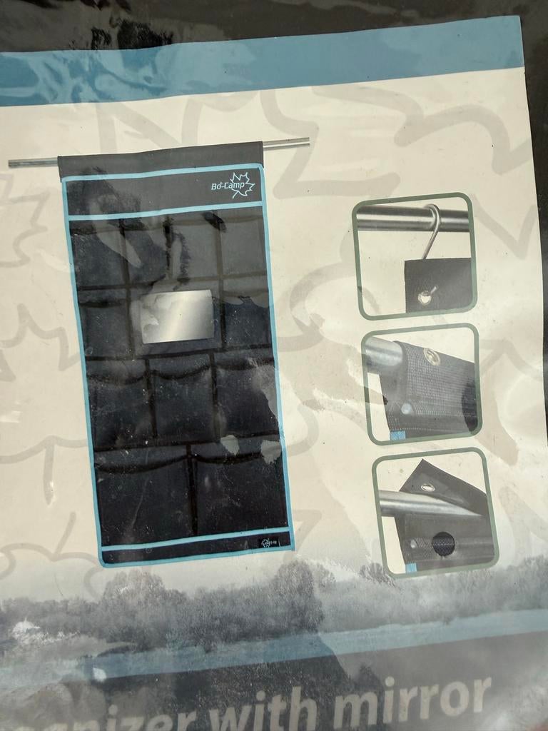 Bo-Camp Tent Organizer met Spiegel en 11 Vakjes, Ophalen of Verzenden, Zo goed als nieuw