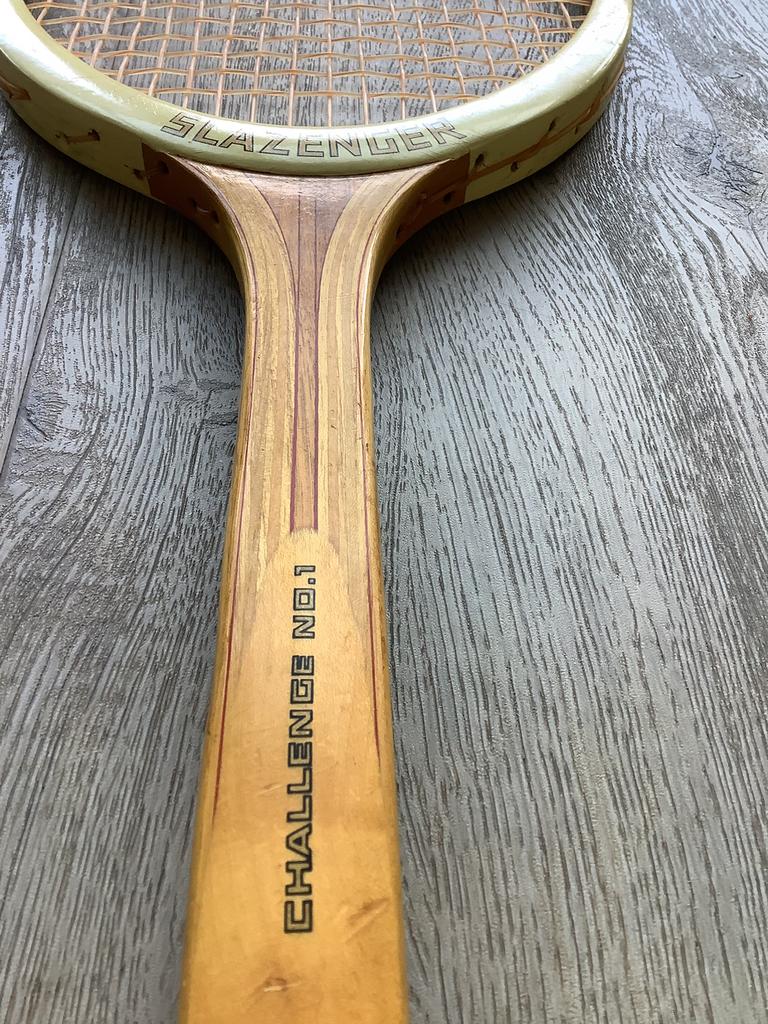Raquette De Tennis Vintage Slazenger Challenge No.1 En Bois - Années 70/80