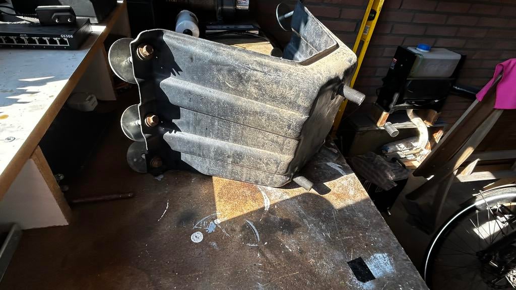 Landrover defender. Reservewielhouder, Ophalen, Gebruikt