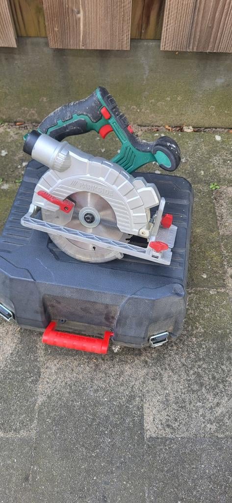 Parkside accu handcirkelzaag 20v, Ophalen, Cirkelzaag, Parkside, 30 tot 70 mm