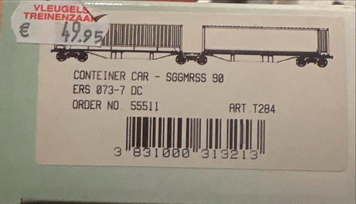 Mehano set van 3 Prestige Containercars, Hobby en Vrije tijd, Modeltreinen | H0, Nieuw, Wagon, Gelijkstroom, Overige merken, Ophalen of Verzenden