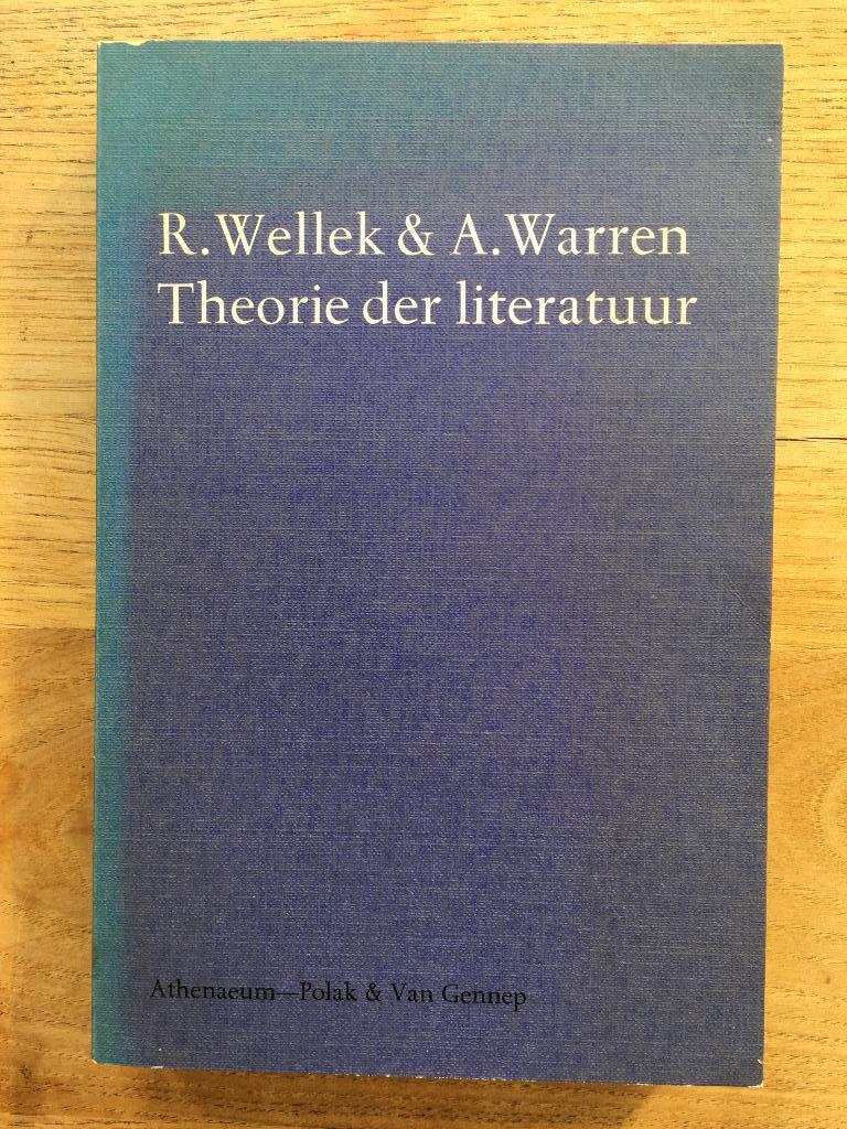 Theorie der literatuur, 	R Wellek & A Warren, 	20, Ophalen of Verzenden, Zo goed als nieuw