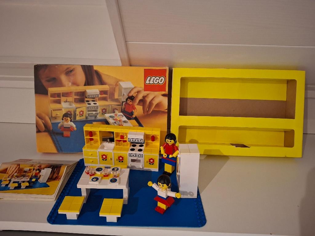 Lego Homemaker 263 ( 263-1 ) Kitchen Set with 2 Figures 1974, Ophalen of Verzenden, Gebruikt