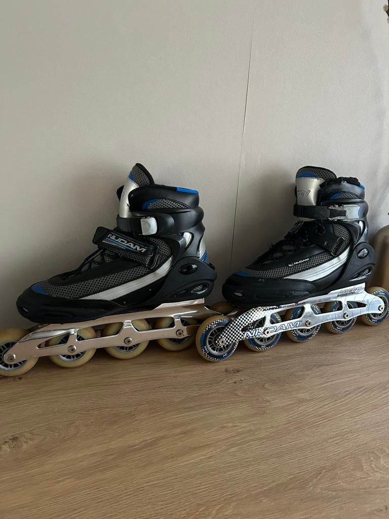 Nijdam skeelers maat 44, Gebruikt, Inline skates 5 wielen, Heren, Ophalen