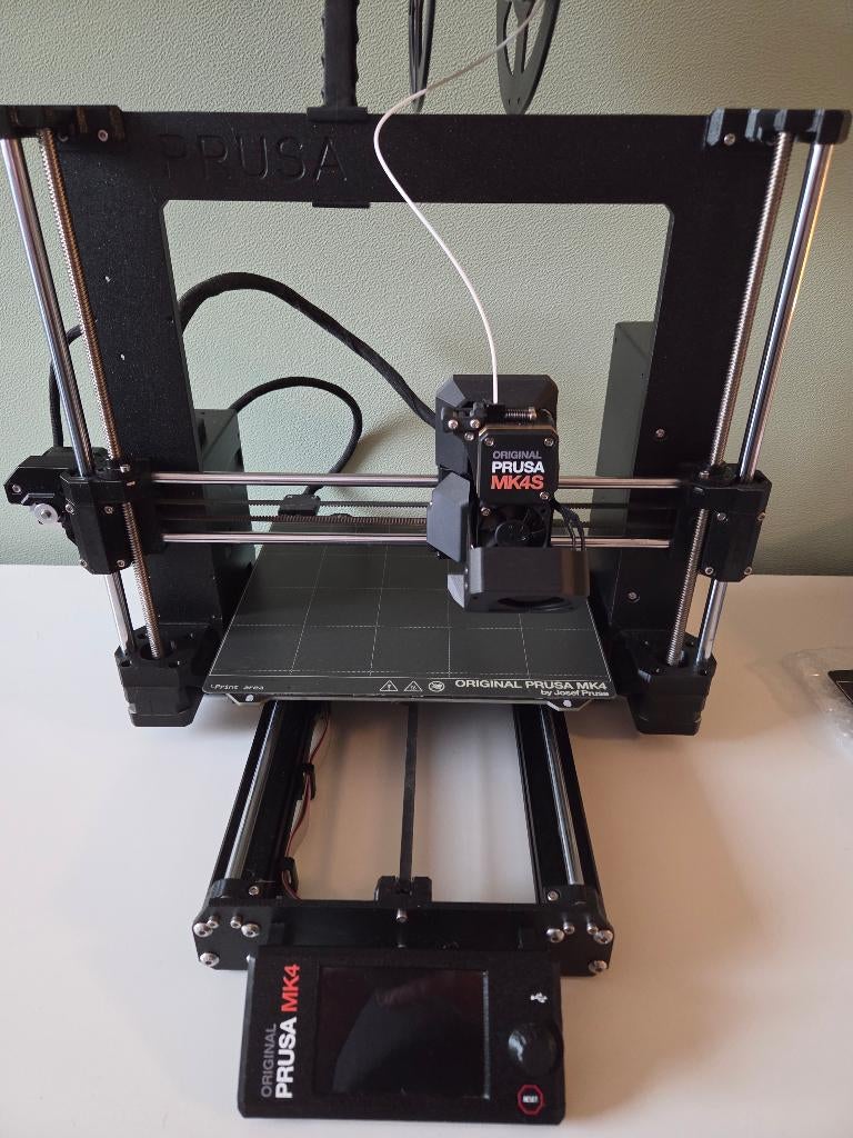 Prusa Original Prusa MK4S met extra nozzle en sheet, Computers en Software, 3D Printers, Ingebouwde Wi-Fi, Zo goed als nieuw, Filament