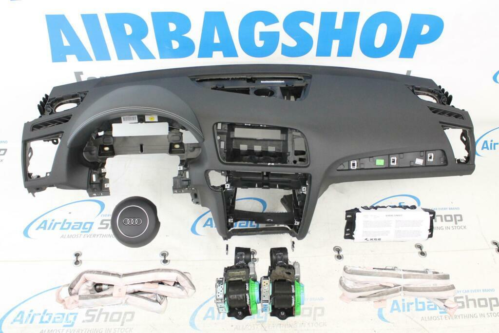 Airbag set Dashboard wit stiksels rond airbag Audi Q5 - 8R, Gebruikt, Ophalen of Verzenden