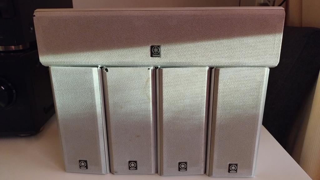 Yamaha NX-E130 & NX-C130 speakerset, Gebruikt, Surroundset zonder subwoofer, Minder dan 60 watt, Ophalen