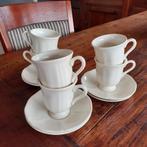 Wedgwood QUEENS PLAIN 6 koffie kop en schotels voor € 18,00, Ophalen of Verzenden, Zo goed als nieuw, Wedgwood, Kop(pen) en/of Schotel(s)