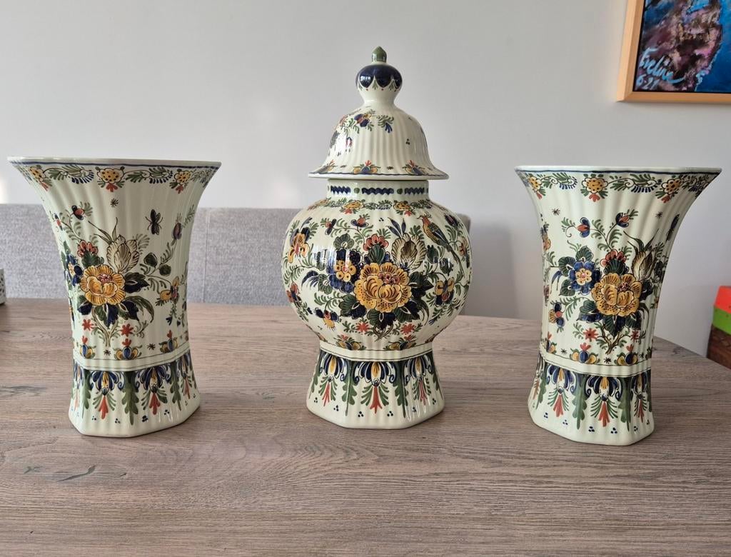 Delfts blauw kast stel De Porceleyne fles, Ophalen