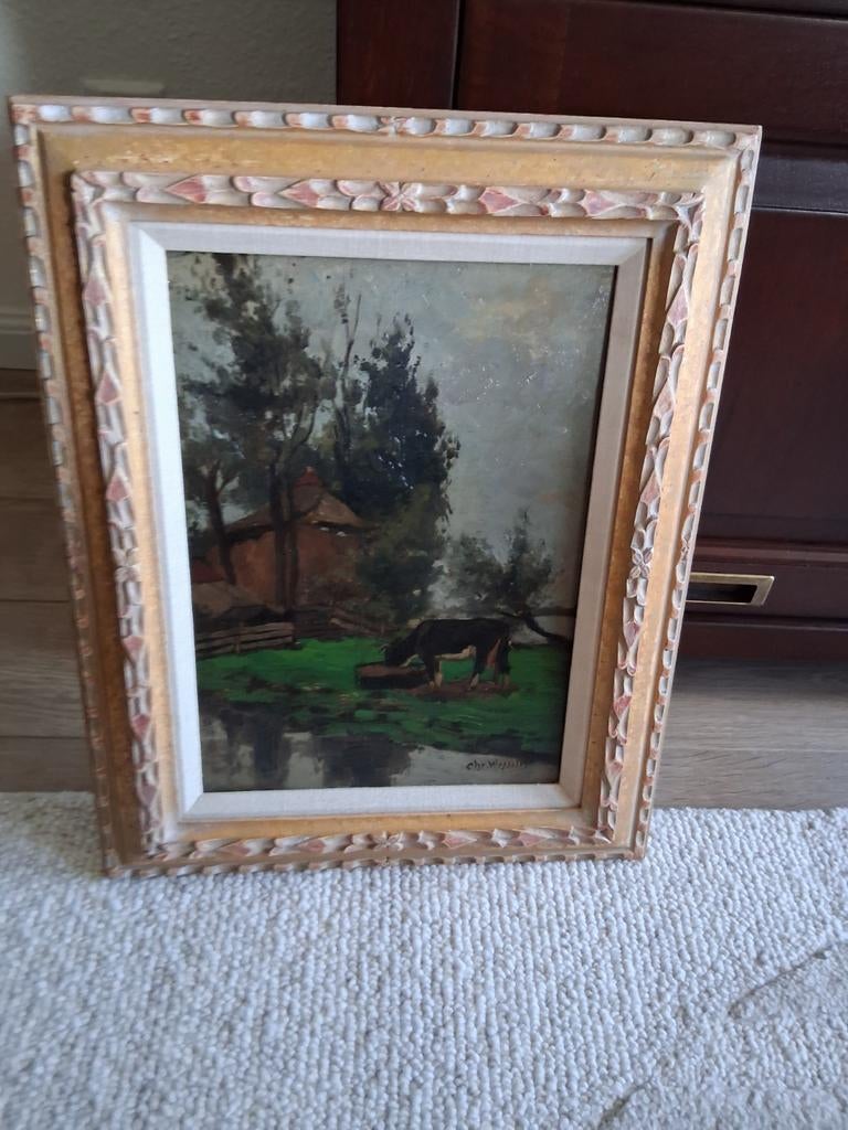 Schilderij Chr. Wesseling, Ophalen of Verzenden