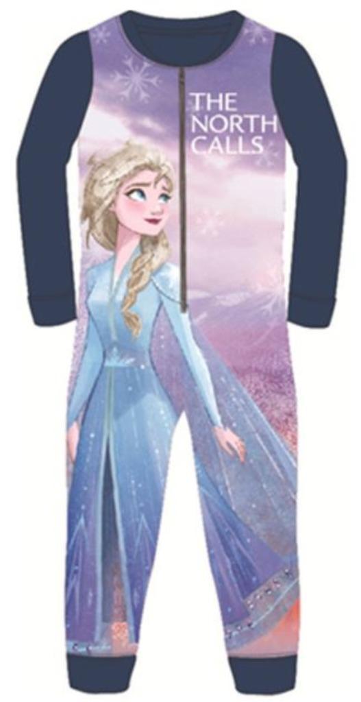 Disney Frozen Fleece Onesie Blauw - Maat 92/98, Kinderen en Baby's, Kinderkleding | Maat 92, Overige typen, Meisje, Nieuw, Ophalen of Verzenden