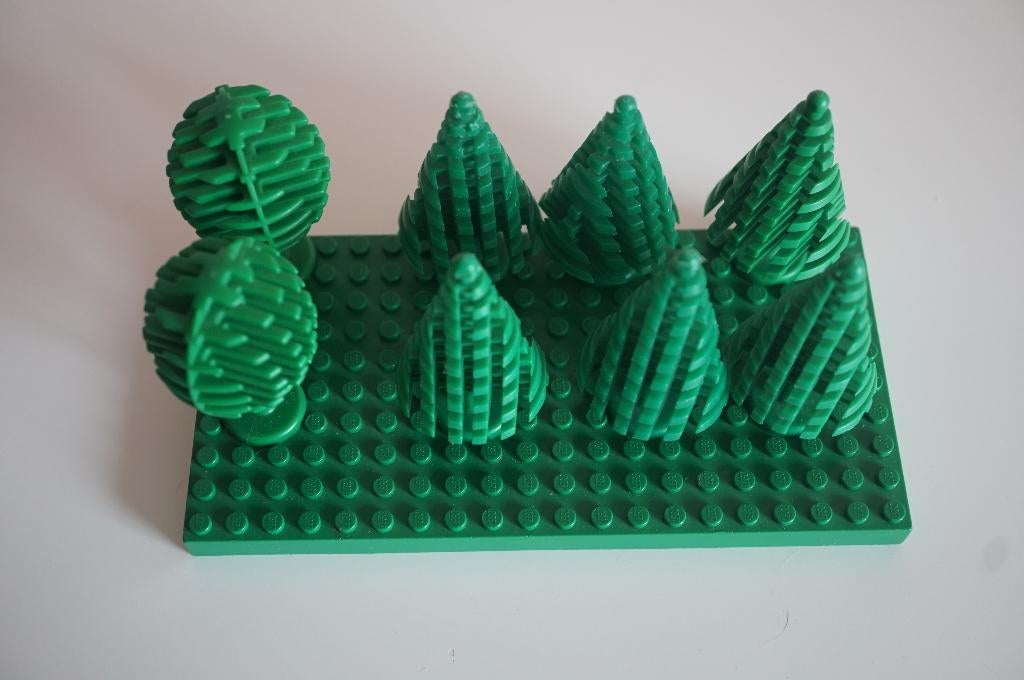 Vintage bomen Lego 8 stuks, Verzenden, Lego, Losse stenen, City