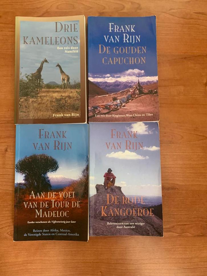 Frank van Rijn4 reisboeken, Boeken, Reisverhalen, Zo goed als nieuw, Ophalen of Verzenden