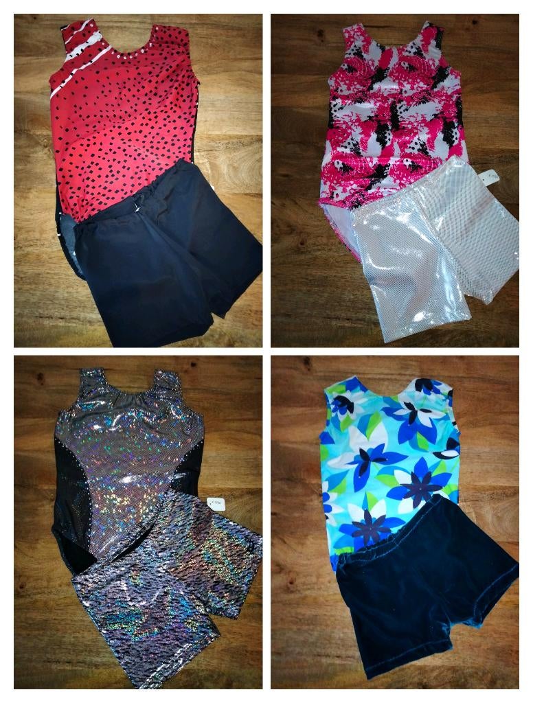 Diverse turnpakjes met turnbroekjes maat 158 nu in de SALE, Kindermaat 146 t/m 176, Ophalen of Verzenden, Nieuw, Turnpak(je)