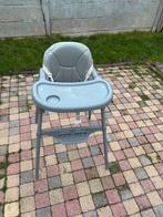 Grijze kinderstoel met afneembaar eetblad en gordel, Kinderen en Baby's, Ophalen, Gebruikt, Overige typen, Afneembaar eetblad