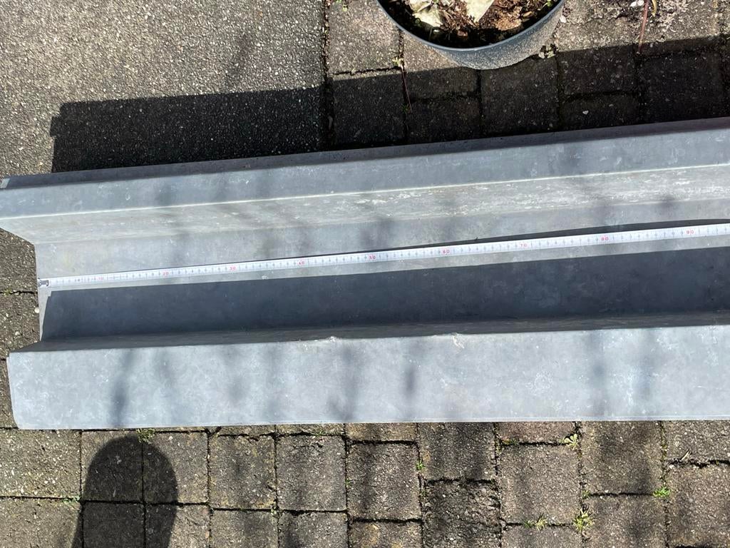 Twee Titaanzink goten 1 meter, Ophalen, Gebruikt, Zink, Minder dan 2 meter