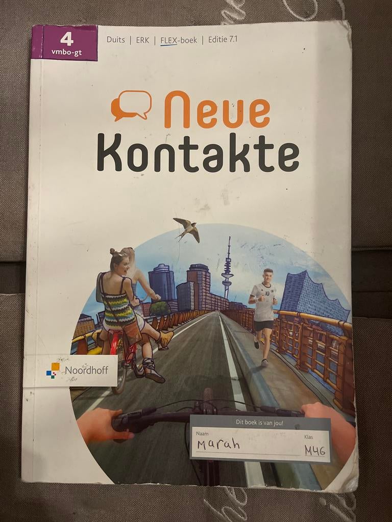 Nieuw Kontakte Duits leerboek VMBO T -4 Editie 7.1, Boeken, Schoolboeken, Ophalen of Verzenden, Gelezen, VMBO, Duits