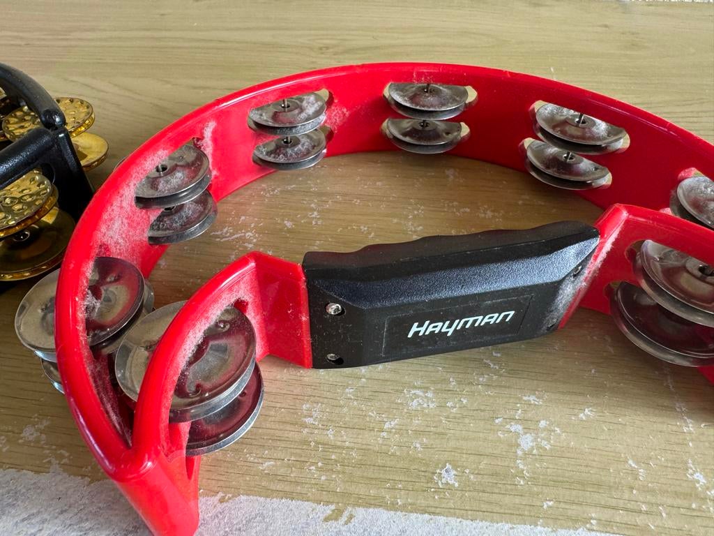 Mooie rode Tamboerijn Hayman, Muziek en Instrumenten, Percussie, Ophalen of Verzenden, Gebruikt, Overige soorten