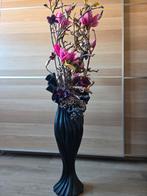 Vaas met kunstbloemen, Ophalen, Zo goed als nieuw