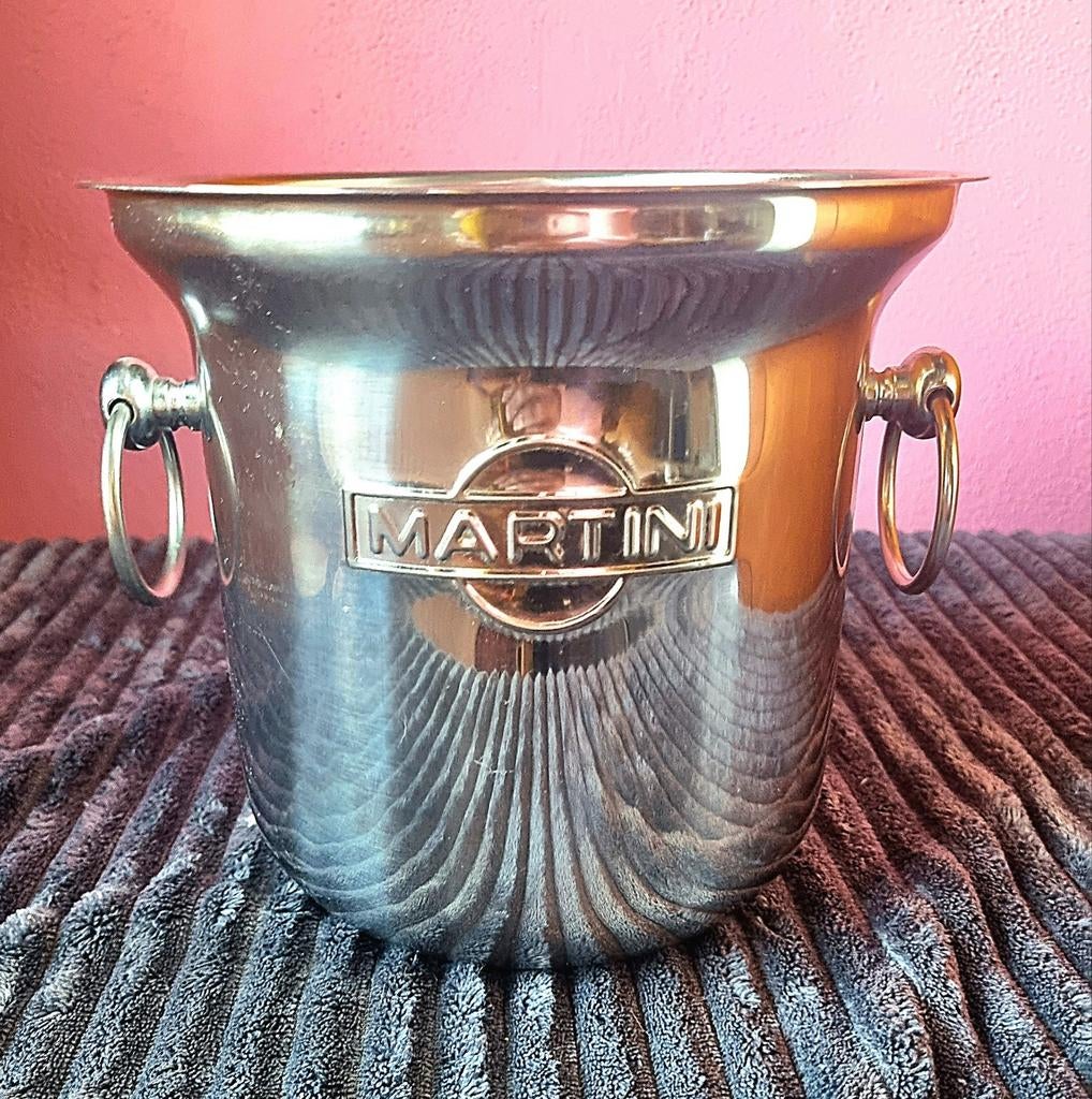 Martini RVS IJsemmer voor Cocktails en Feestjes, Ophalen, Gebruikt