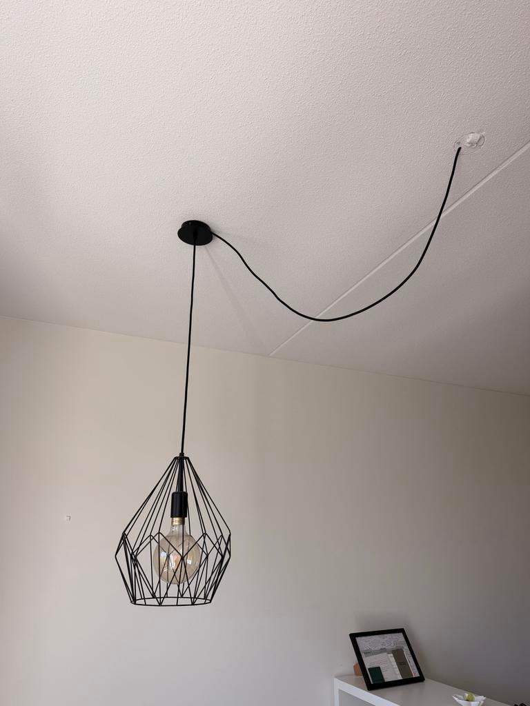 Gratis: Moderne draadlamp (zelf demonteren), Ophalen, Gebruikt, Metaal, 50 tot 75 cm