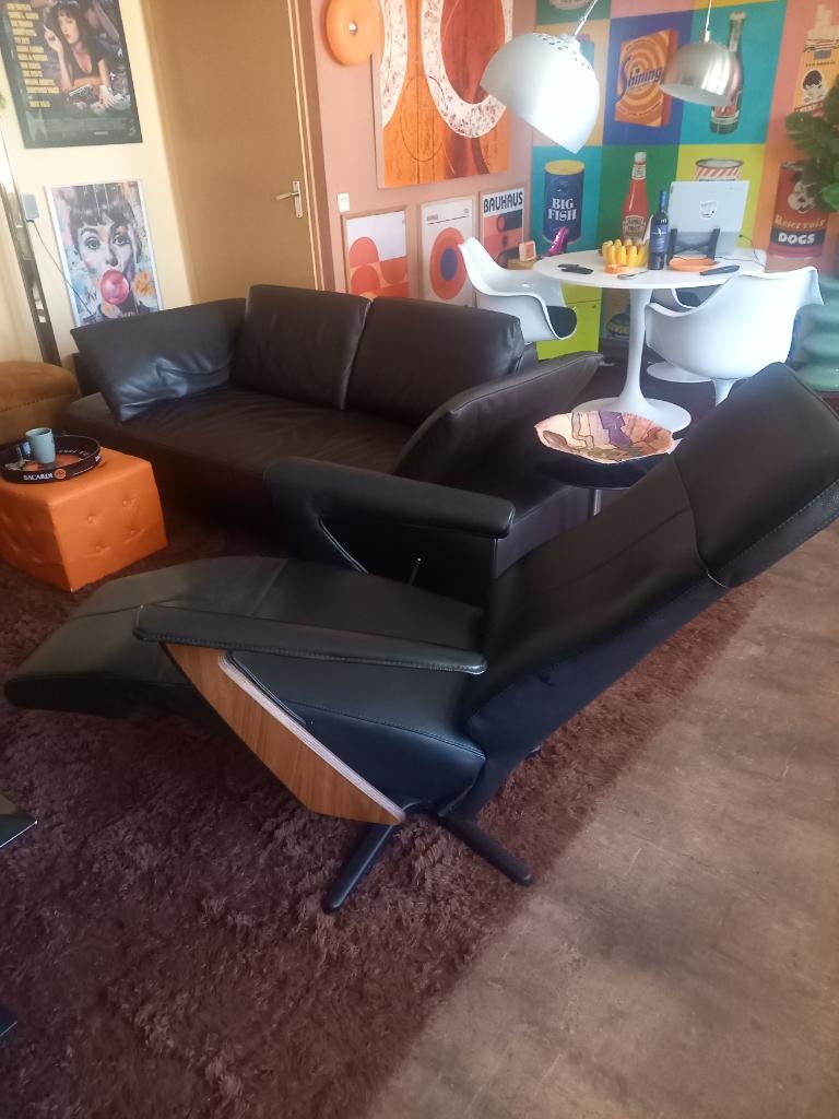 Relax Fauteuil, Huis en Inrichting, Fauteuils, Ophalen, Gebruikt, Minder dan 75 cm, Leer