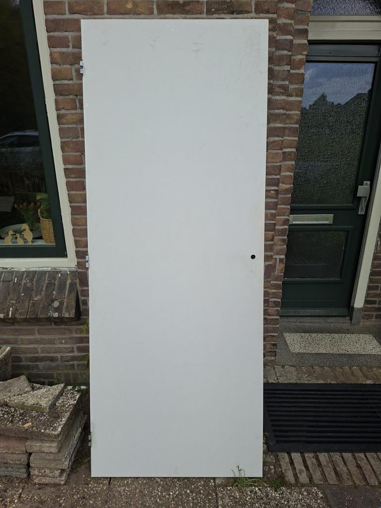 Hardboard binnendeur 82 x 211.5 cm, Ophalen, Gebruikt, Binnendeur, 200 tot 215 cm