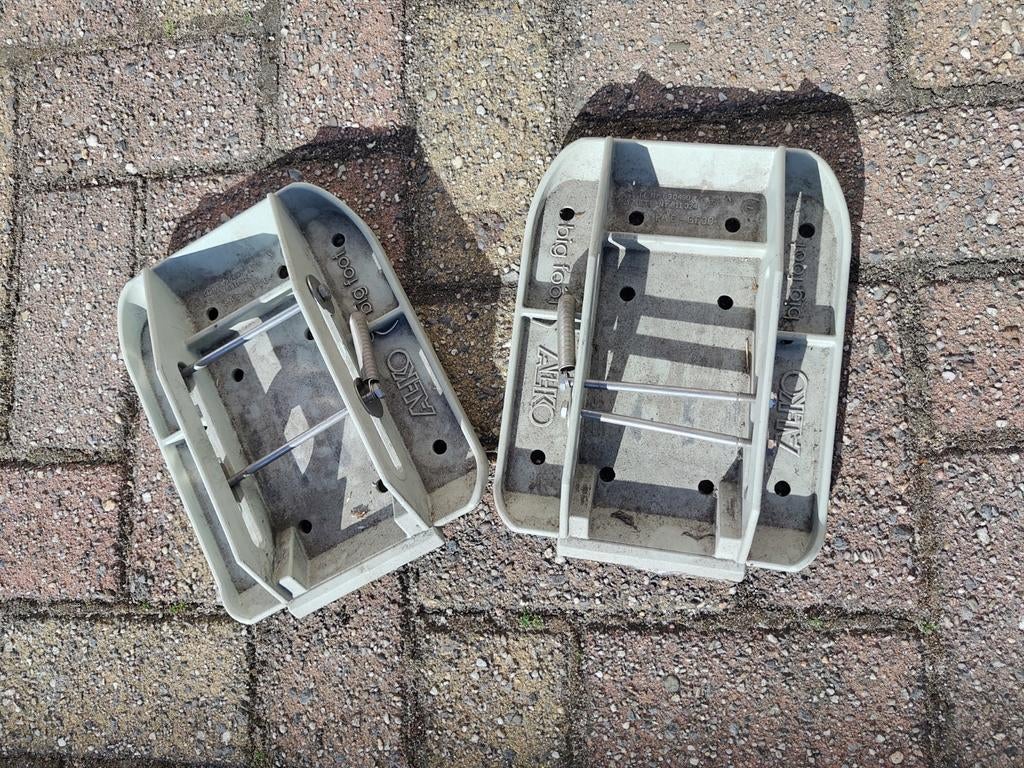 AL-KO Big Foot onderplaten voor uitdraaisteunen caravan, Ophalen of Verzenden, Gebruikt