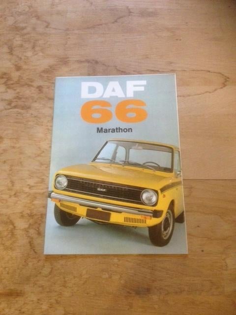 Autobrochure     Daf 66     Marathon       1972           NL, Ophalen of Verzenden, Zo goed als nieuw, Overige merken