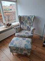 Superleuke relaxed stoel met voetenbank., Huis en Inrichting, Fauteuils, Ophalen, Gebruikt, 75 tot 100 cm, 50 tot 75 cm