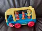 Sesamstraat Schoolbus met Elmo, Koekiemonster en Pino 1995, Ophalen of Verzenden, Gebruikt