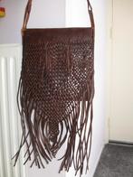 Bijzonder gave bruin leren western schoudertas als nieuw, Ophalen of Verzenden, Zo goed als nieuw, Bruin, Leer