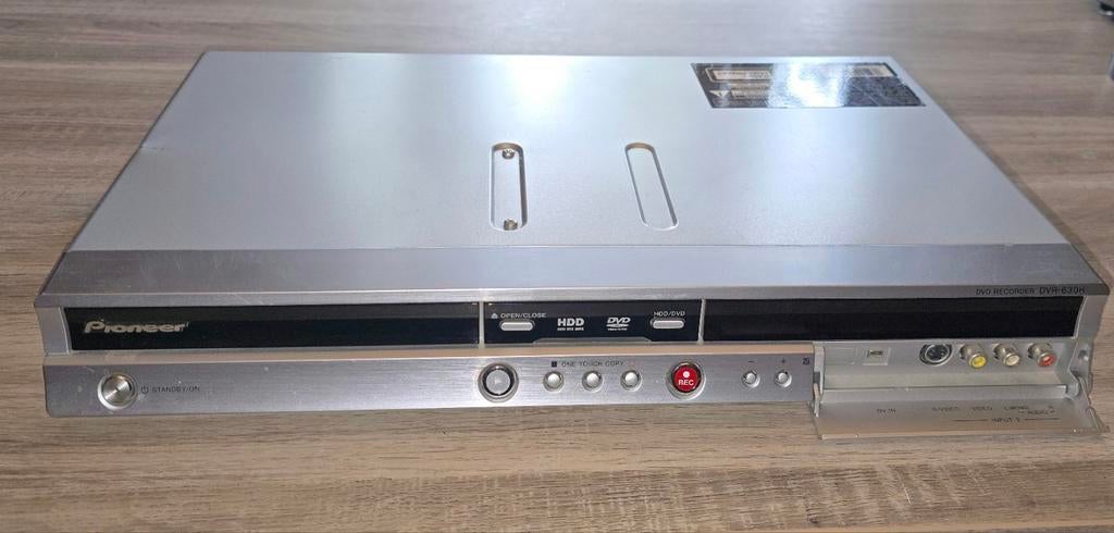 Pioneer DVD/HDD DVR-630H 250 GB Recorder met Afstandsbedieni, Audio, Tv en Foto, Dvd-spelers, Met harddisk, Refurbished, Dvd-recorder
