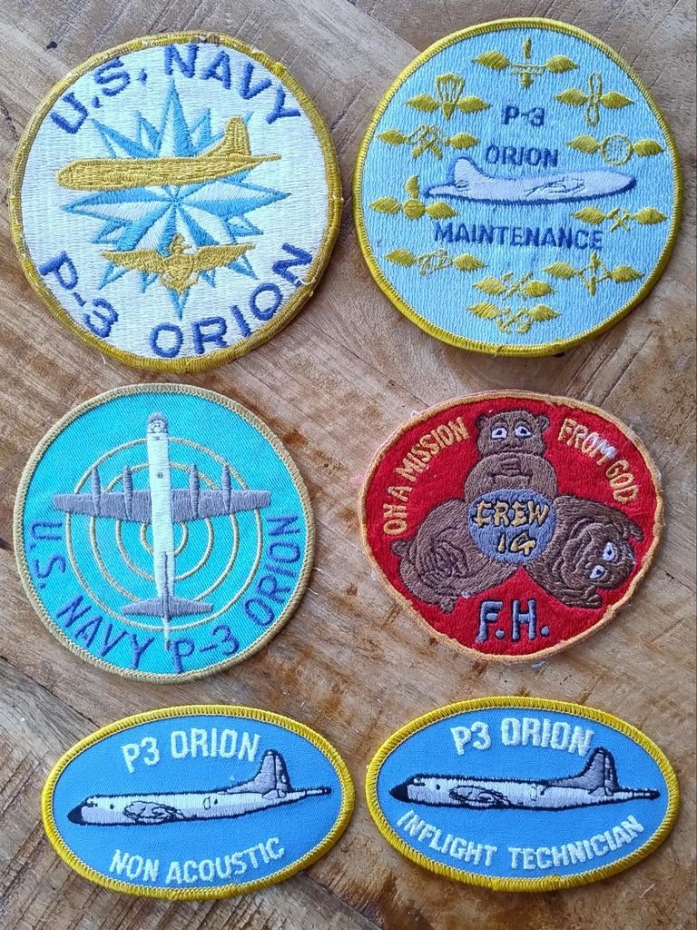 US navy VP patrol P-3 emblemen, Verzamelen, Militaria | Algemeen, Ophalen of Verzenden, Marine, Amerika, Embleem of Badge