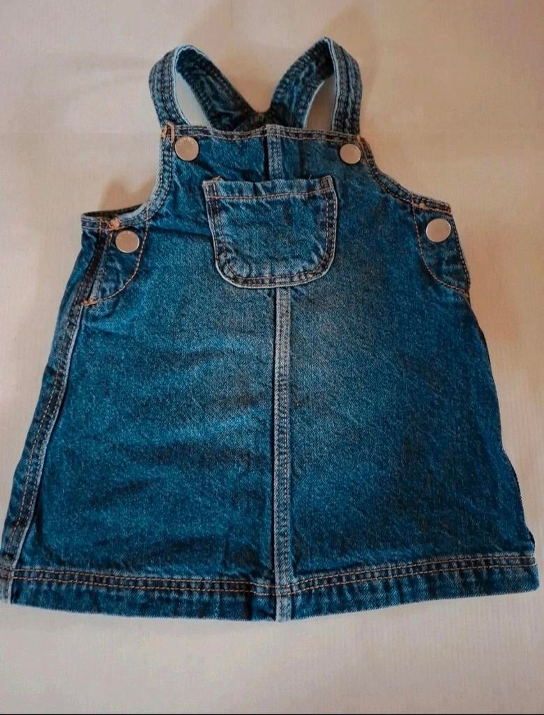 Spijkerjurk hema, Kinderen en Baby's, Babykleding | Maat 74, Meisje, Jurkje of Rokje, Ophalen of Verzenden, Zo goed als nieuw