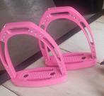 Roze stijgbeugels met steentjes, Ophalen of Verzenden