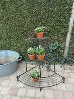 Brocante landelijke tuinetagère plantenrek, Ophalen of Verzenden, Zo goed als nieuw