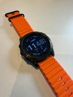 Garmin Fenix 7X Sapphire Solar - GPS-sporthorloge, Zwart, Ophalen of Verzenden, Zo goed als nieuw, Waterdicht
