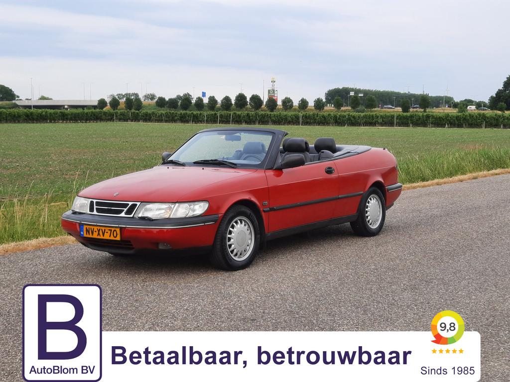 Saab 900 Cabrio 2.3 SE /Nette/Goed rijdende auto/ (bj 1996), Zwart, 4 stoelen, Bedrijf, Elektrische ramen