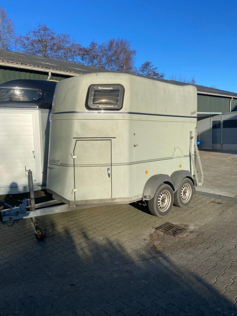 2 Prds Volpolyester Bockmann Comfort met Zadelkamer., Dieren en Toebehoren, Ophalen of Verzenden, Gebruikt, Polyester, 2-paards trailer