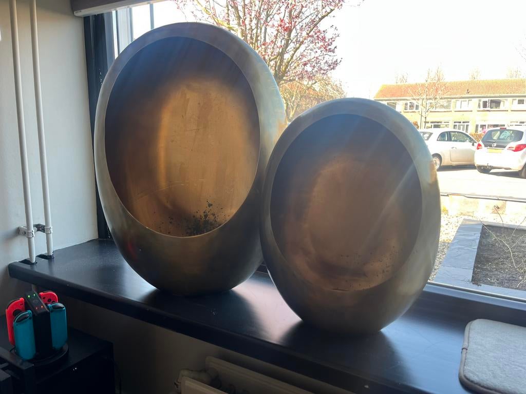 Richmond kandelaars twee stuks, Ophalen, Gebruikt, 50 tot 75 cm, Metaal